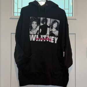 Whitney Houston Black Graphic Hoodie